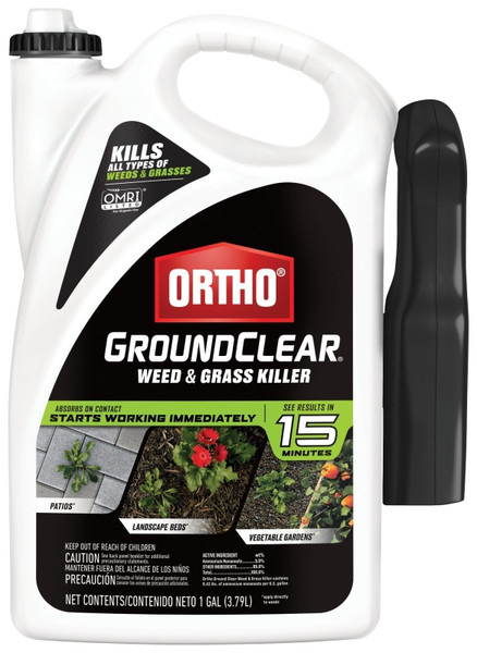 Ortho GROUNDCLEAR 4613905 Weed and Grass Killer, Liquid, Spray Application, 1 gal Bottle [SKU: ORG2114528]