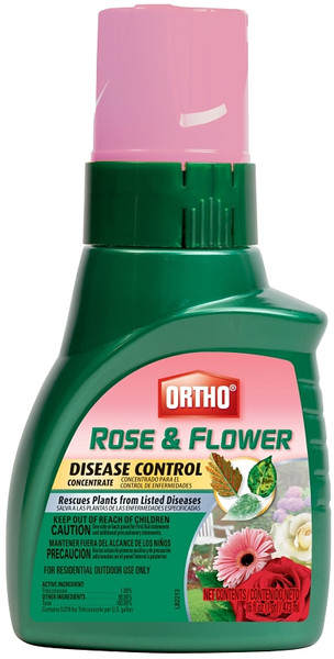 Ortho 9900810 Concentrated Rose and Flower Disease Control, Liquid, Clear/Yellow, 16 oz Bottle [SKU: ORG7379746]