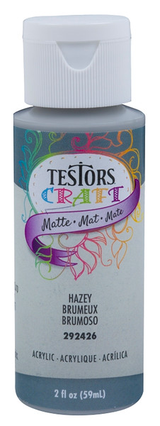 TESTORS 292426A Craft Paint, Matte, Hazy, 2 oz, Bottle [SKU: ORG5459318]