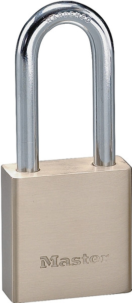 Master Lock 576DLHPF Padlock, Keyed Different Key, 5/16 in Dia Shackle, Steel Shackle, Brass Body, 1-3/4 in W Body [SKU: ORG8432700]