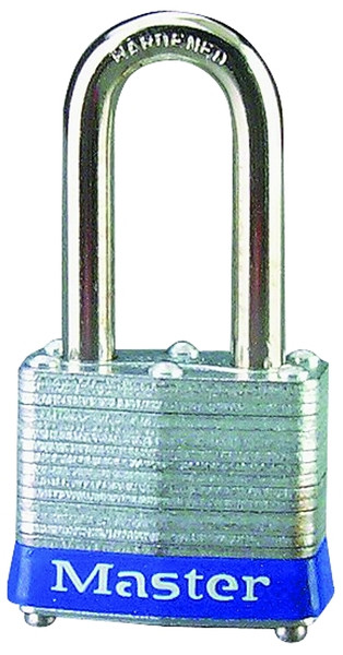 Master Lock 3UPLF Padlock, 9/32 in Dia Shackle, 1-1/2 in H Shackle, Steel Shackle, Steel Body, Laminated [SKU: ORG6736870]