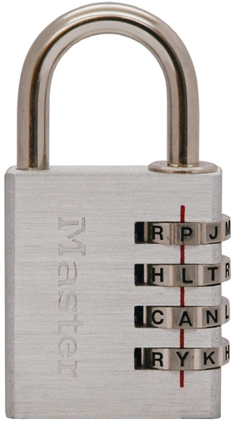 Master Lock 643DASTWD Padlock, 1/4 in Dia Shackle, 7/8 in H Shackle, Steel Shackle, Aluminum Body, Nickel [SKU: ORG6840516]