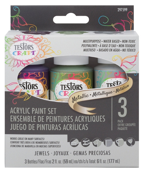 TESTORS 297599 Craft Paint Set, 2 oz, Bottle [SKU: ORG4997458]