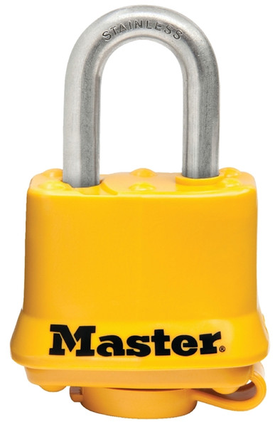 Master Lock 315SSKADHC Padlock, Keyed Alike Key, 9/32 in Dia Shackle, 3/4 in H Shackle, Stainless Steel Shackle [SKU: ORG7133523]
