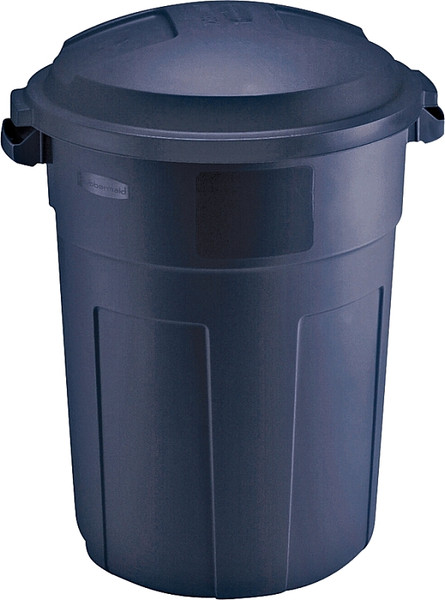 Rubbermaid FG2894FFBLAZB Refuse Container, 32 gal Capacity, Plastic, Blazer Blue, Snap-Fit Lid Closure [SKU: ORG6258438]
