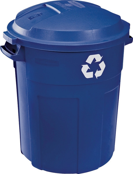 Rubbermaid 1792641 Recycle Trash Can, 32 gal Capacity, Plastic, Blue [SKU: ORG4209615]