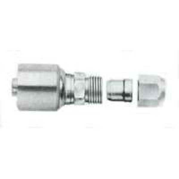 GATES MegaCrimp G25510-0606 Hose Coupling, 9/16-18, Male, Steel, Zinc [SKU: ORG4964383]