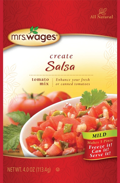 Mrs. Wages W664-J7425 Salsa Tomato Mix, 4 oz Pouch [SKU: ORG9759481]