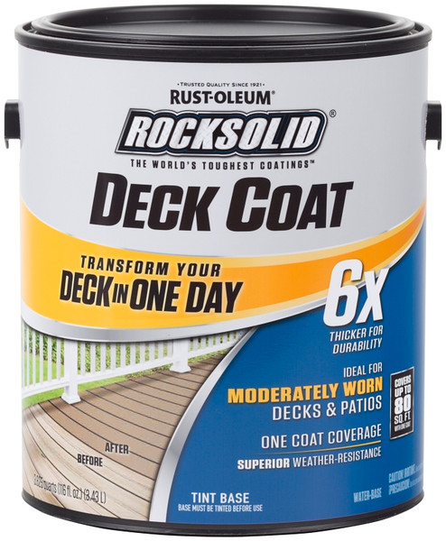 RUST-OLEUM 300113 Deck Coat Resurfacer, Liquid, 1 gal [SKU: ORG5451752]