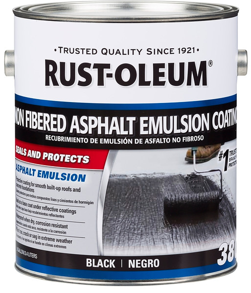 RUST-OLEUM 380 Series 301908 Non-Fibered Coating, Black, 1 gal, Liquid [SKU: ORG7447964]