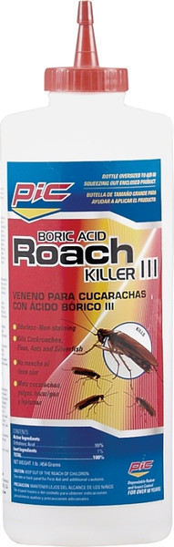 Pic BA-16 Roach Killer, Powder, Spray Application, 16 oz Bottle [SKU: ORG8916231]