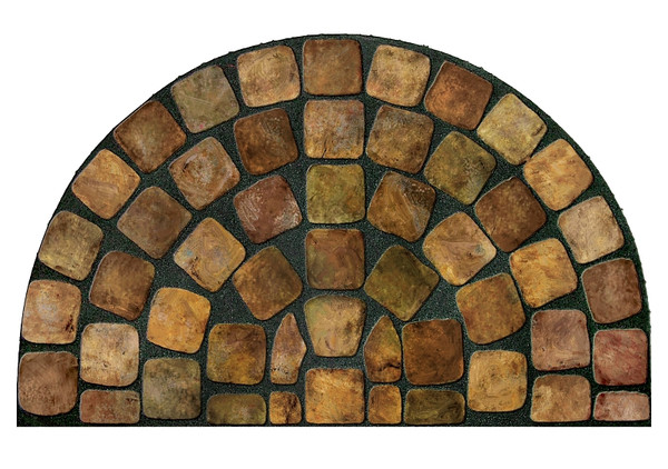 APACHE MILLS Masterpiece AP-742-1029K Door Mat, 36 in L, 22 in W, Half Round [SKU: ORG7421191]
