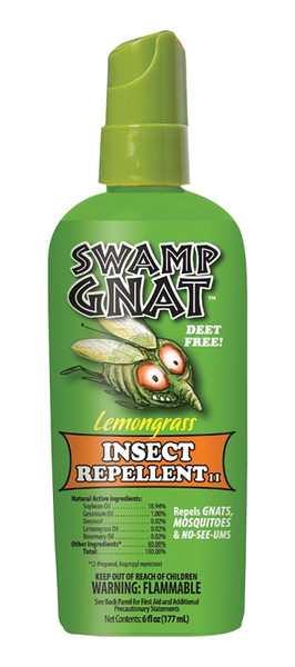 HARRIS Swamp Gnat SNAT-6 Insect Repellent, Liquid, Lemongrass [SKU: ORG4456166]
