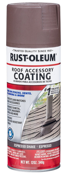 RUST-OLEUM 302125 Roof Accessory Coating, Espresso Shake, 12 oz, Liquid [SKU: ORG7448079]