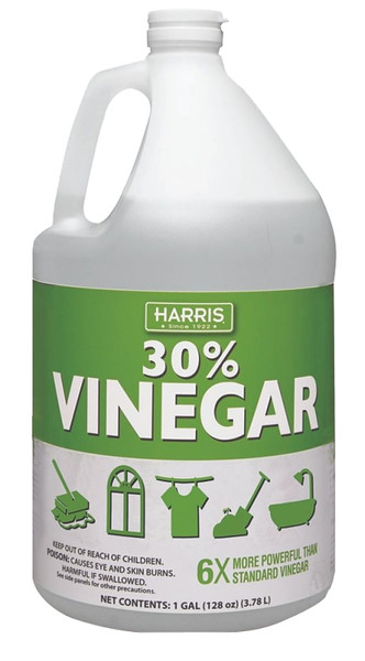 HARRIS VINE30-128 Cleaning Vinegar, 1 gal, Liquid, Vinegar, Pungent, Clear [SKU: ORG7532203]
