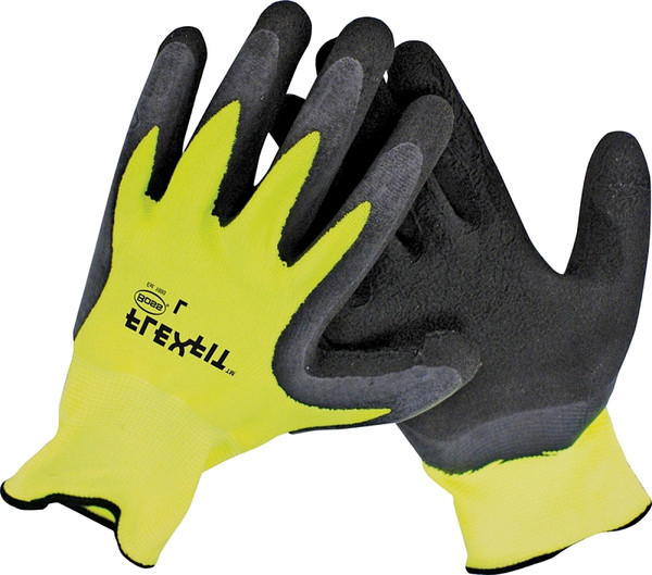 BOSS GUARDIAN ANGEL 8412B Breathable, High-Visibility Gloves, Men's, S, Knit Wrist Cuff, Latex Coating, Polyester Glove [SKU: ORG9884909]
