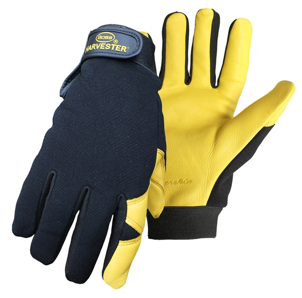 BOSS THERM 4187XL Gloves, XL, Adjustable, Elastic Wrist Cuff, Polyester/Spandex Back, Polyester Lining [SKU: ORG2852747]