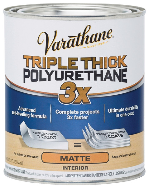 VARATHANE 304588 Polyurethane, Liquid, Clear, 1 qt, Can [SKU: ORG8515074]