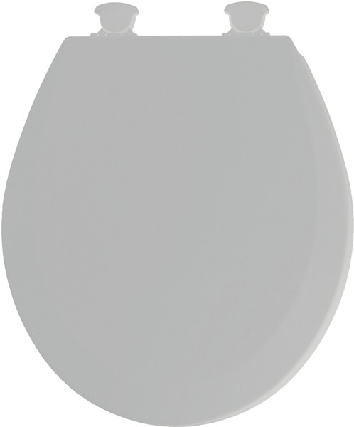 Mayfair 41EC 162/46EC Toilet Seat, Round, Molded Wood, Silver, Twist Hinge [SKU: ORG8808651]