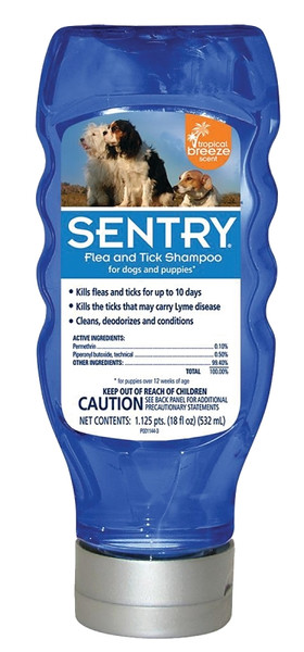Sergeant's 02018 Pet Shampoo Green, Liquid, Green, Tropical Breeze, 18 oz Bottle [SKU: ORG7554397]