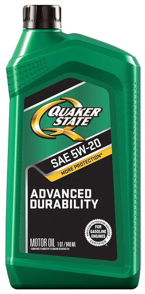 Quaker State Advanced Durability 550035082 Motor Oil, 5W-20, 1 qt Bottle [SKU: ORG7405905]