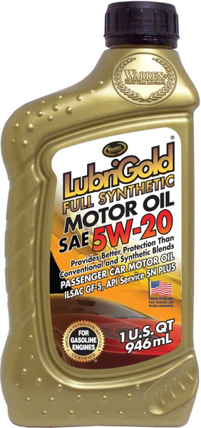 Warren LubriGold dexos1 402056 Motor Oil, 5W-20, 32 oz [SKU: ORG0708552]
