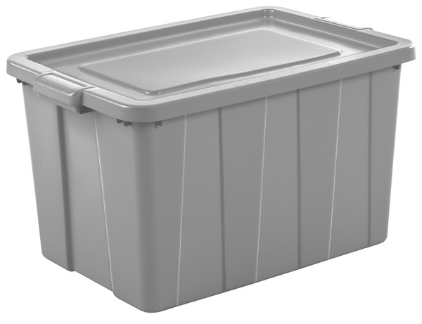 Sterilite 16796A04 Storage Tote, Polyethylene, Cement, 30 in L, 20 in W, 17-1/8 in H [SKU: ORG5307806]