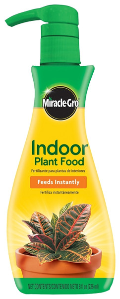 Miracle-Gro 1000551 Indoor Plant Food, 8 oz Bottle, Liquid, 1-1-1 N-P-K Ratio [SKU: ORG9552241]