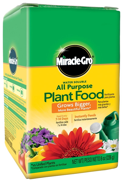 Miracle-Gro 3000992 Dry Plant Food, 8 oz Box, Solid, 24-8-16 N-P-K Ratio [SKU: ORG9550914]