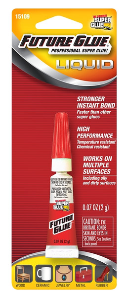 SUPERGLUE CORP Future Glue 00615 TV1 Superglue Corp, Liquid, Characteristic, Clear, 2 g Tube [SKU: ORG8678930]