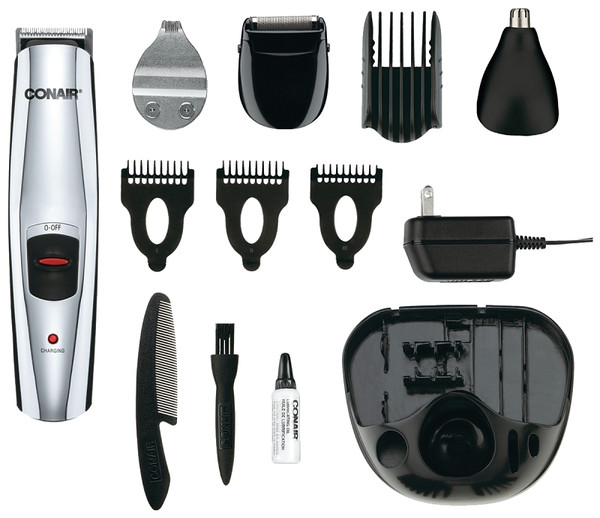 CONAIR GMT189CGB Beard and Mustache Trimmer, Battery, Stainless Steel Blade [SKU: ORG0547299]
