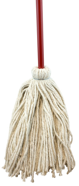 Chickasaw 11008L Wet Mop with Hanger, 8 oz Headband, 59 in L, Cotton/Yarn Mop Head, Metal Handle [SKU: ORG5431713]