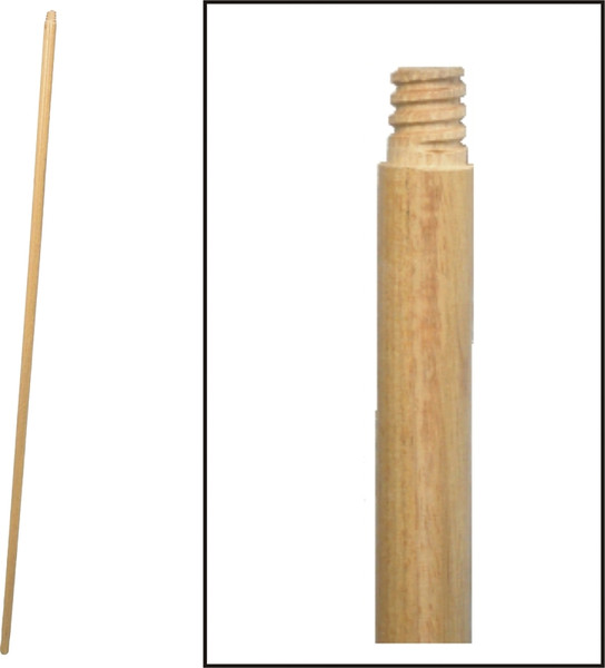 BIRDWELL 534-12 Broom Handle, 15/16 in Dia, 72 in L, Threaded, Hardwood [SKU: ORG6185193]