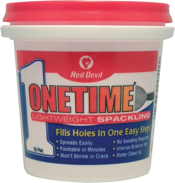 Red Devil 0542 Spackling Compound White, White, 0.5 pt Tub [SKU: ORG7981475]