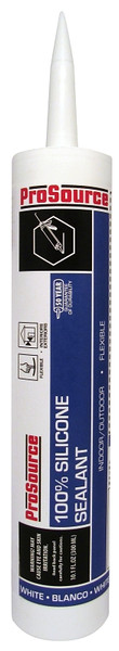 Red Devil 7850800 Silicone Rubber Sealant, White, 10.1 oz Cartridge [SKU: ORG6972996]