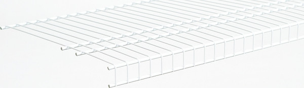 ClosetMaid SuperSlide 4737 Wire Shelf, 100 lb, 1-Level, 16 in L, 144 in W, Steel, White [SKU: ORG6934087]