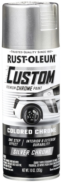 RUST-OLEUM AUTOMOTIVE 340558 Premium Custom Paint, Chrome, Silver, 10 oz, Aerosol Can [SKU: ORG7448038]