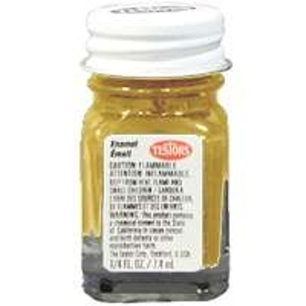 TESTORS 1144TT Enamel Paint, Metallic, Gold, 0.25 oz, Bottle [SKU: ORG5633003]