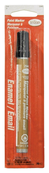 TESTORS 2544C Enamel Marker, Gold, 0.33 fl-oz [SKU: ORG8683013]