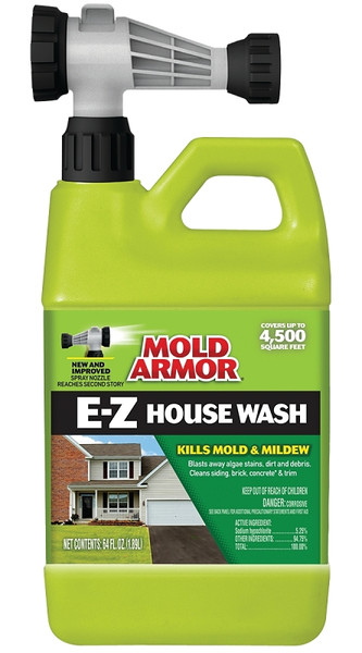 Mold Armor FG51164 House Wash Hose End, Liquid, Yellow, 64 oz, Can [SKU: ORG7185481]