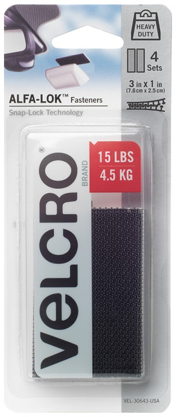 VELCRO Brand VEL-30643-USA Fastening Strip, 3 in L, Plastic [SKU: ORG3463361]
