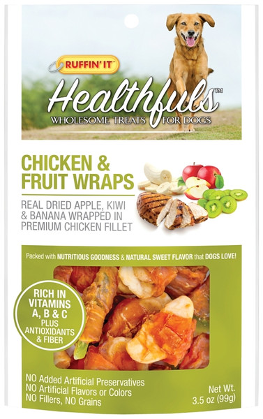 RUFFIN'IT 08302 Wholesome Dog Treat, 3.5 oz [SKU: ORG4766630]