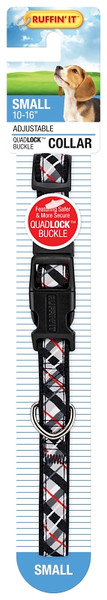 RUFFIN'IT 39746 Adjustable Dog Collar, 10 to 16 in L Collar, 5/8 in W Collar, Assorted [SKU: ORG4768503]