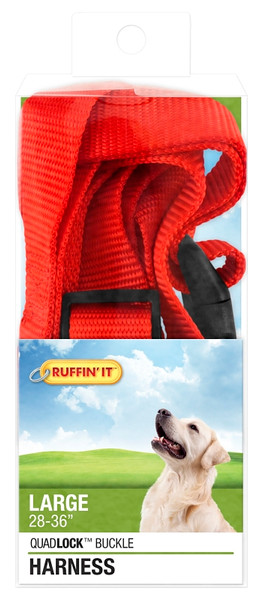 RUFFIN'IT 41476 Adjustable Harness, 1 in x 28 to 36 in, Fastening Method: Buckle, Nylon Harness, Assorted [SKU: ORG4768065]
