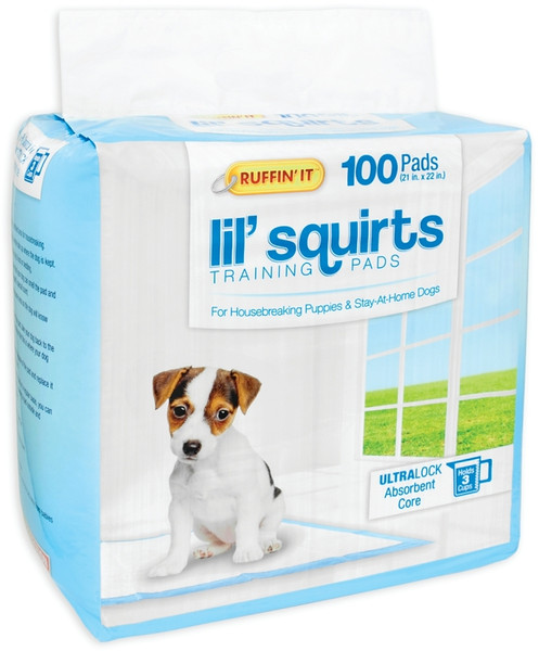 RUFFIN'IT Lil' Squirts 82100 Dog Training Pad, 22 in L, 21 in W [SKU: ORG4767372]