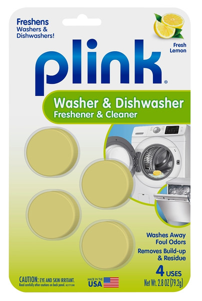 Plink PAL124T Dishwasher Freshener and Cleaner, Fresh Lemon, 2.8 oz Pack, Tablet [SKU: ORG2467488]