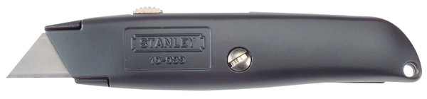 STANLEY 10-099 Utility Knife, 2-7/16 in L Blade, 3 in W Blade, HCS Blade, Straight Handle, Gray Handle [SKU: ORG6587737]