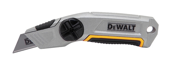 DeWALT T-060 Utility Knife, 2-1/2 in L Blade, 5/8 in W Blade, Metal Blade, Ergonomic Handle, Silver Handle [SKU: ORG5699145]