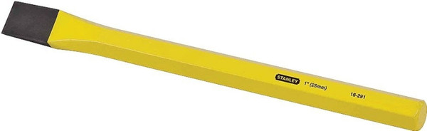 STANLEY 16-291 Cold Chisel, 1 in Tip, 12 in OAL, Vanadium Steel Blade [SKU: ORG1072800]