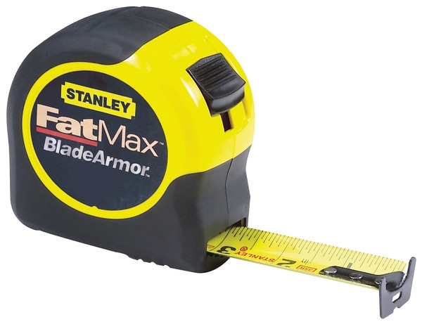 STANLEY 33-716 Measuring Tape, 16 ft L Blade, 1-1/4 in W Blade, Steel Blade, ABS Case, Black/Yellow Case [SKU: ORG7085665]